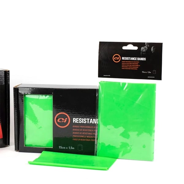 Bandas elásticas sem latex - 1,5 metros (diferentes cores - resistências) - Caixa de 10 unidades