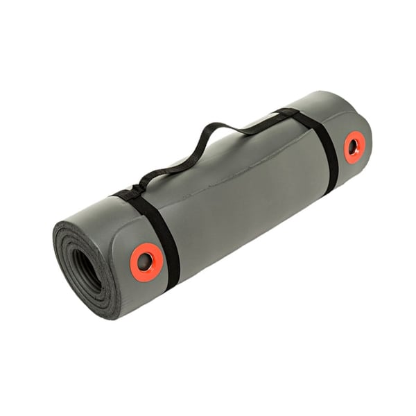 Colchoneta NBR cinza perfurada 180 x 60 x 1,25 cm: ideal para yoga, pilates e fitness