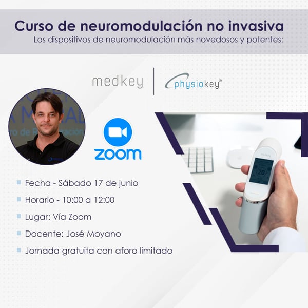 CURSO DE NEUROMODULACIÓN COM MEDKEY E PHYSIOKEY - VIA ZOOM - GRÁTIS - 17-06-2023