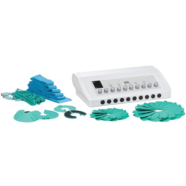 Eletroestimulador Ou-Tech de ginástica passiva com 10 saídas: Ideal para adelgazamiento e a tonificación muscular