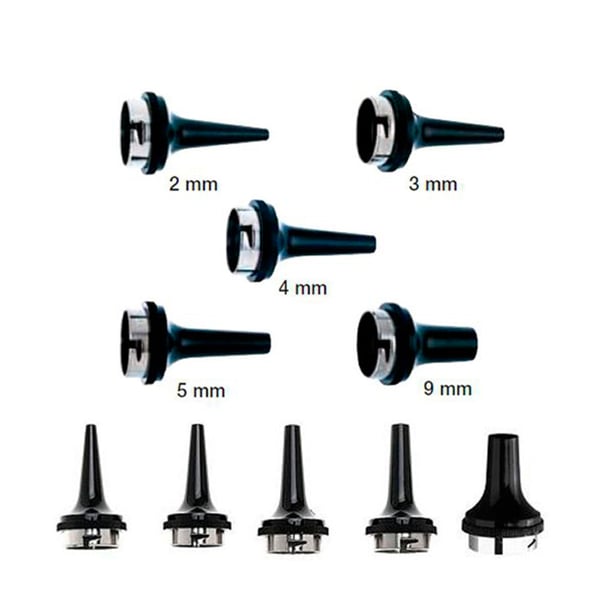 Espéculo Auricular Reutilizável Riester, Preto, em Saca de PE (várias medidas disponíveis)