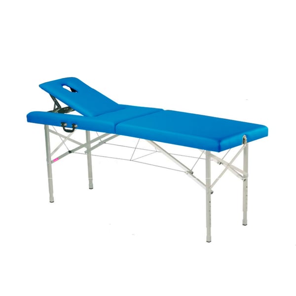 Marquesa plegable de alumínio, dois corpos e regulable em altura Kinefis Mosa 182 x 62