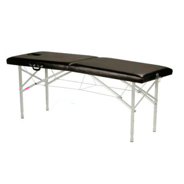 Marquesa plegable de alumínio, dois corpos e regulable em altura Kinefis Mosela 182 x 62