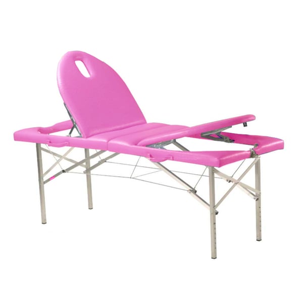 Marquesa plegable de alumínio, dois corpos e regulable em altura Kinefis Niemen 182 x 70