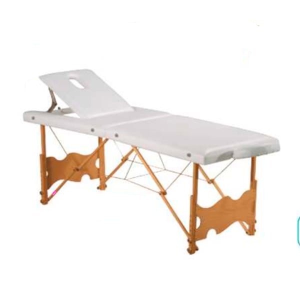 Marquesa plegable de madeira, dois corpos e altura regulable Kinefis Dordoña 207 x 70