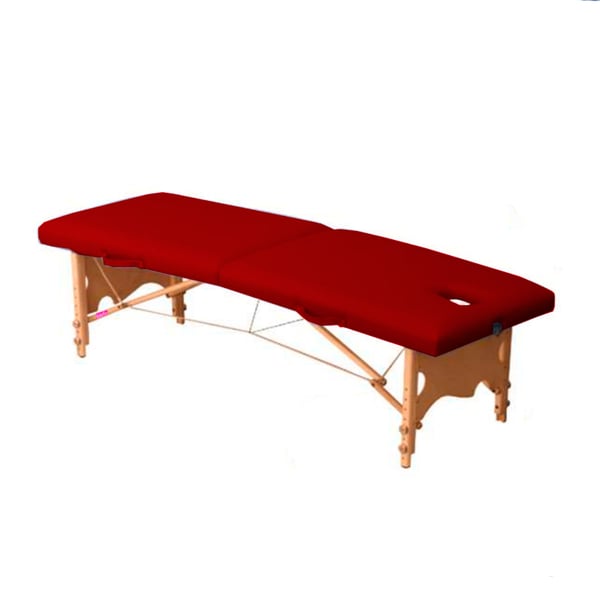 Marquesa plegable de madeira, dois corpos e altura regulable Kinefis Sozh 182 x 62