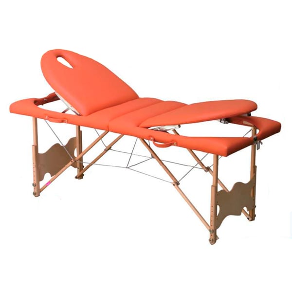 Marquesa plegable de madeira, dois corpos e altura regulable Kinefis Mesn 182 x 70