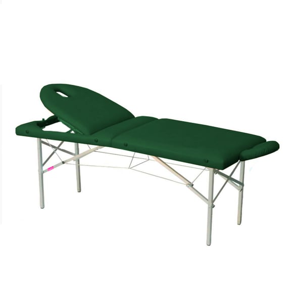 Marquesa plegable de alumínio, dois corpos e cabeças abatibles, Kinefis Turia 182 x 70