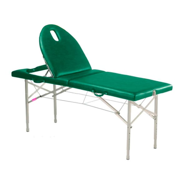 Marquesa plegable de alumínio, dois corpos e altura regulable Kinefis Llobregat 182 x 70