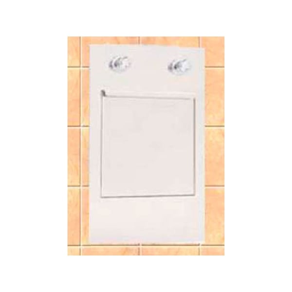 Lavacuñas de mural com cuba de estampagem com grifos temporizados: Fabricado em aço inoxidável (45 x 30 x 75 cm)