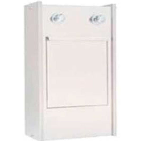 Lavacuñas visto cuba em aço inoxidável com grifería manual, suporte de cunhas no seu interior (45X30X75 cm)