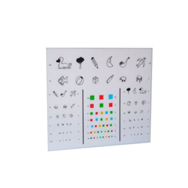 Lâmina optotipo de criança