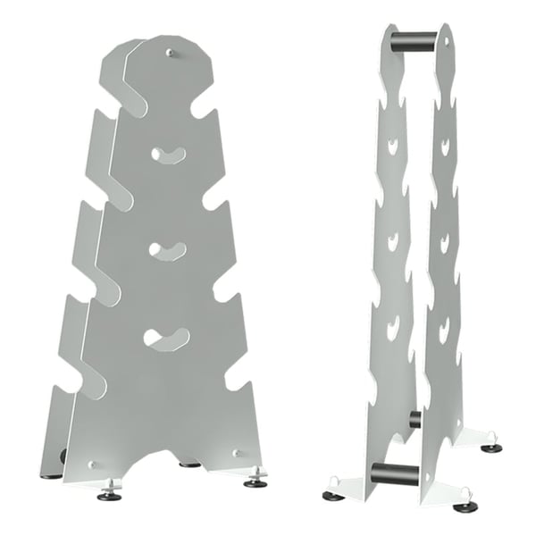 Jogo de halteres de 0.5 a 3Kg com suporte metálico (Incluído par de halteres de 0.5kg, 1kg, 2kg, 3kg)