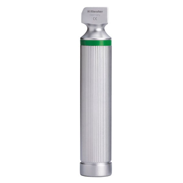 Cabo para laringoscopios Riester não recargable para pilhas tipo C, Ø 28mm, XL 2,5 V. para espátulas com fibra óptica