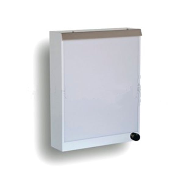 Negatoscopio mural 1 ecrã com regulatório em aço pintado cor branco