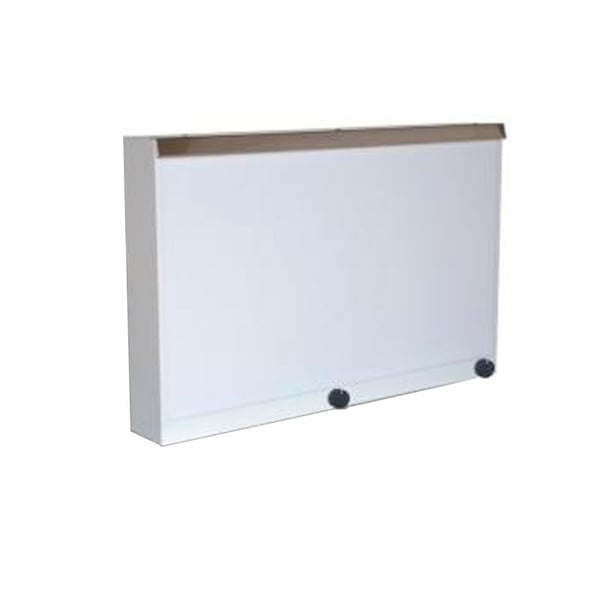 Negatoscopio Mural 2 Ecrãs com Regulatório em Aço Pintado Cor Branco