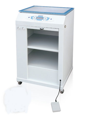 PODOTEC AVANT Unidade completa de termoformado, calor, prensado, vazio e TAD com pé rodante, gaveta e estantes  ( Ref: VN 810)