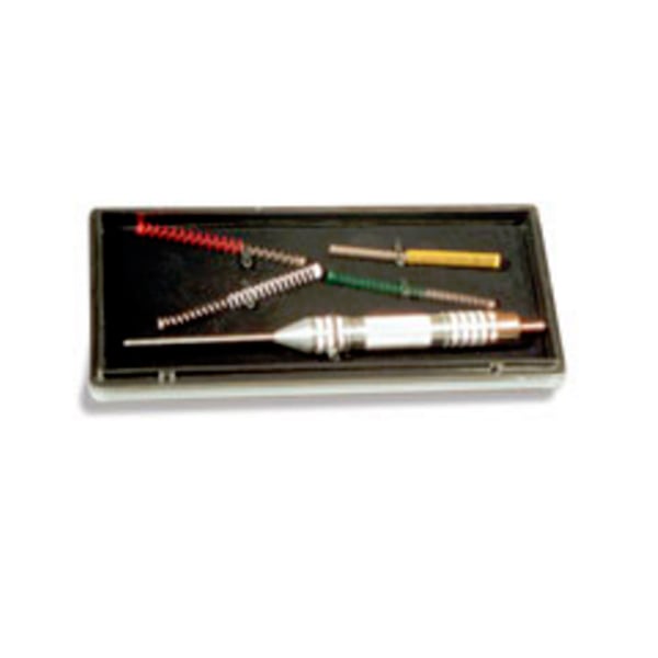 Palpador para auriculoterapia e estimulador retráctil modulable com cinco pressões