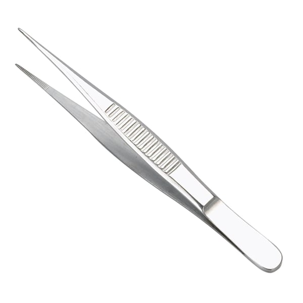 Pinza de Ponta Fina sem Dentes 12.50 cm: Ideal para auriculoterapia (aço inoxidável)
