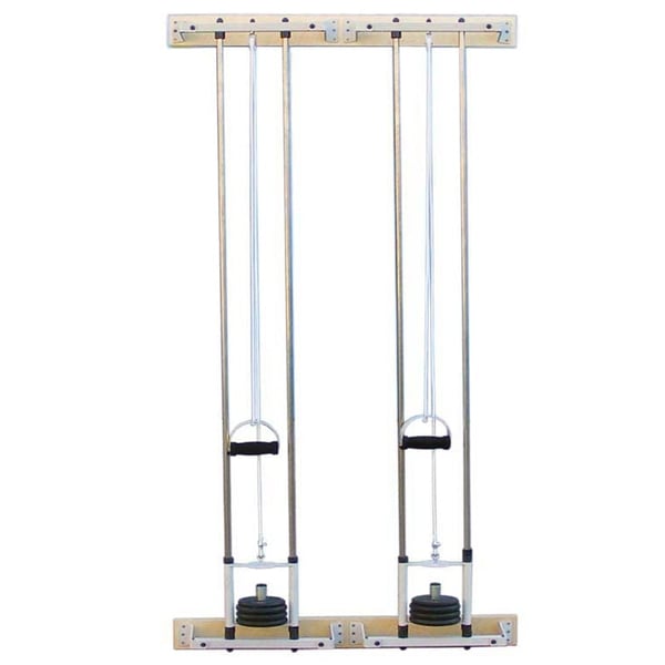 Polia de dois corpos a parede