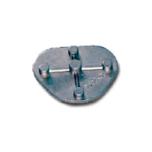 Placa montagem metalica fijacion por parafuso (10 pares)