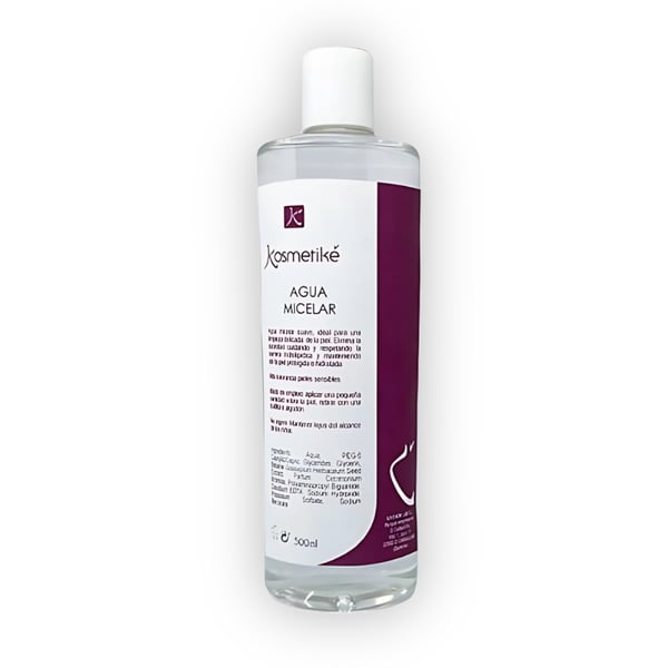 Água micelar Kosmetiké (500ml): desmaquilla, limpa e tonifica a pele, eliminando qualquer resto de impurezas ¡Super OFERTA!