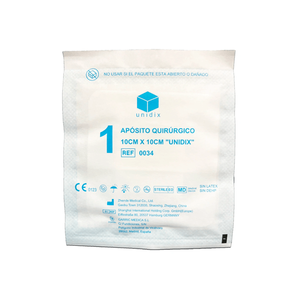 Apósito cirúrgico estéril Unidix 10 cm x 10 cm (50 unidades)