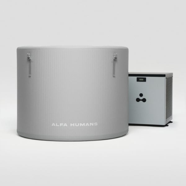 Bañera de Crioterapia Circular Alfa Pod – Com Chiller Inverter 1.5 HP (3 °C a 40 °C)