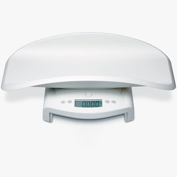 Balança pesabebés eletrónica Seca 354: pesabebés e balança de plataforma ao mesmo tempo