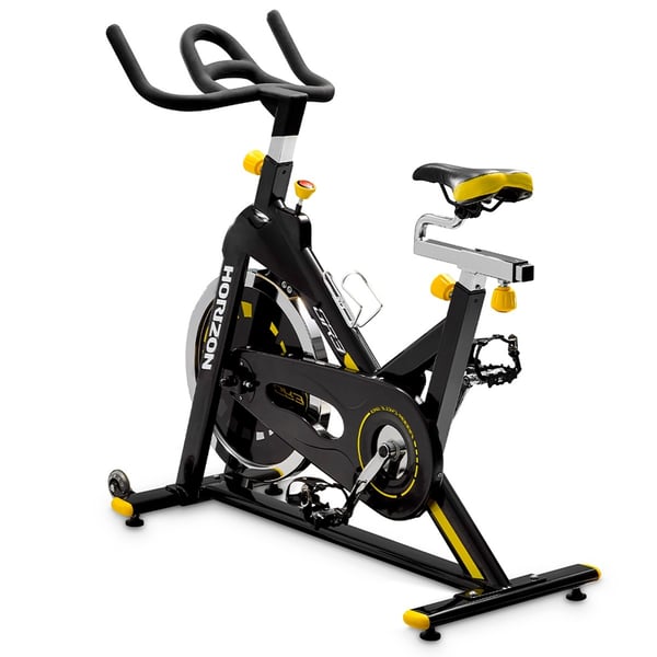 Bicicleta ciclo indoor GR3 Horizon Fitness: inclui um travão de fricção e um atirador de controlo microajustable