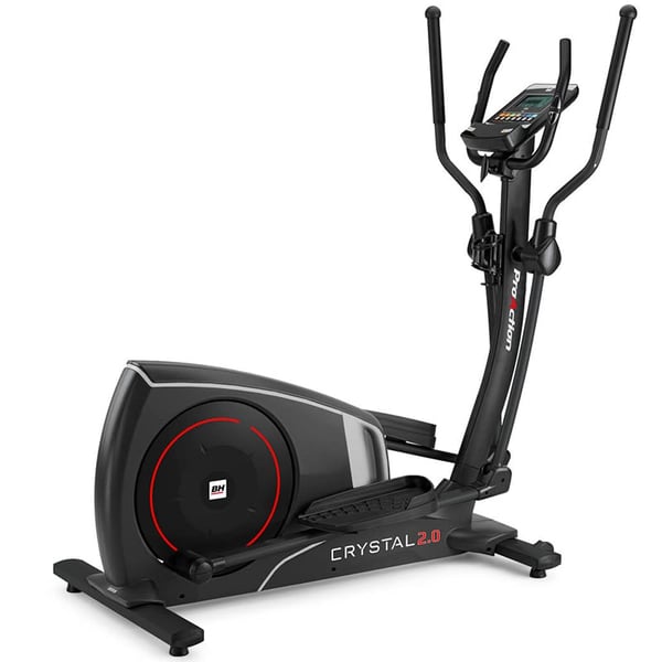 Bicicleta elíptica Crystal 2.0 BH Fitness com ecrã LCD: conectividade Bluetooth FTMS para usar com apps de fitness