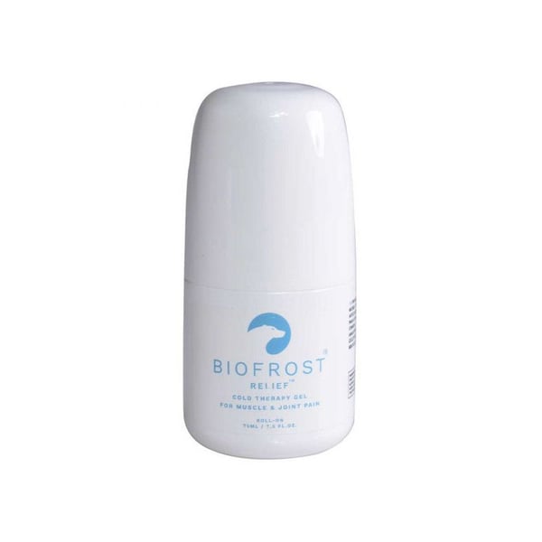 Biofrost Relief Roll on 75ml: Gel frio de alto rendimento que garante o alívio da dor