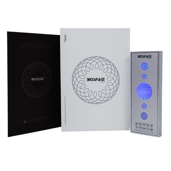 Dispositivo de proteção em frente a radiação electromagnética BIOSPACE 8V11 diamond. Com técnología Pranan validada a nível  científico. Área de proteção até 530 m2. Ideal para o lar e meios de trabalho