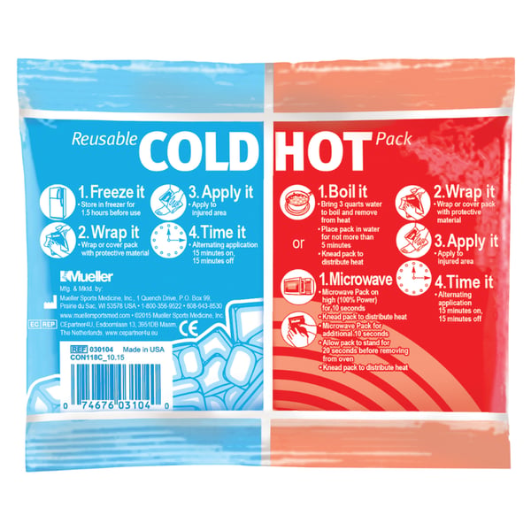 Sacas de Frio-Calor Reutilizáveis Mueller - Tamanho Pequeno 12 X 15,2 cm (Caixa de 12 unidades)