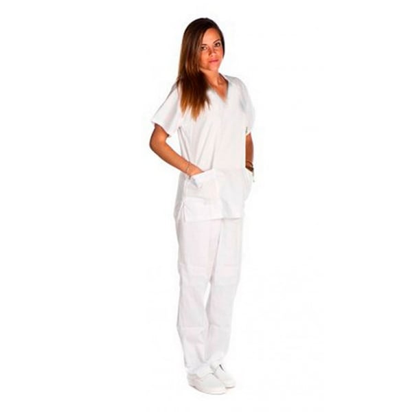 Casaca Sanitário Branca unisex Kinefis. Tergal 200 gramas. Fabricação nacional.