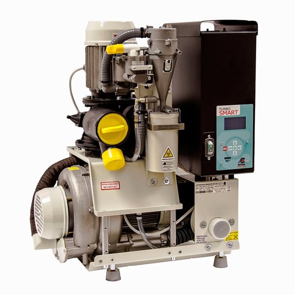 Sistema de aspiração a alta pressão Turbo Smart 2V com Inverter e separador de amalgama