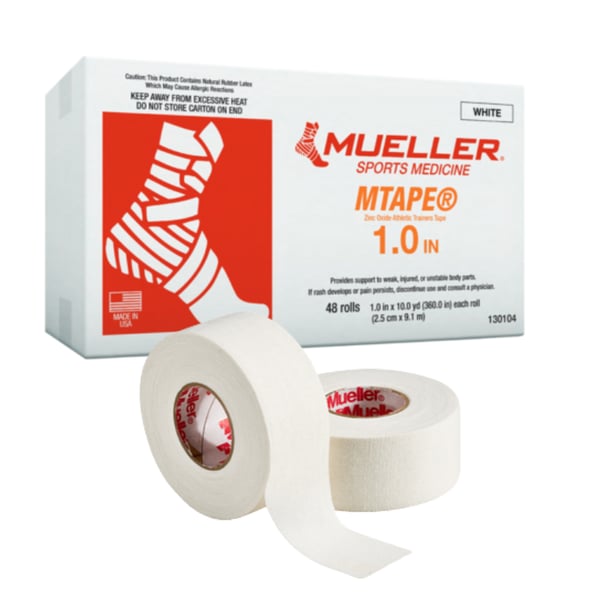 Caixa de Tapes Adesivos Inelásticos Mueller MTape® (Branco) para Banda Funcional - Vário Medidas