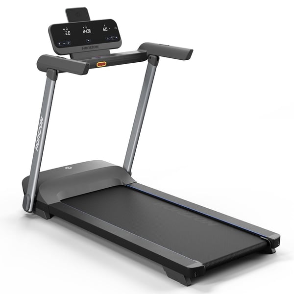 Fita de correr plegable Horizon Fitness EVOLVE 3.0: desenho elegante e requintado otimizado para o teu lar