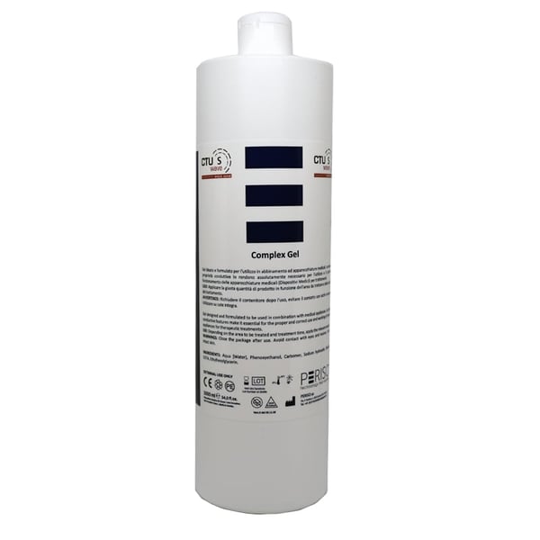 Gel de alta condução para tratamentos com Ondas de Choque Focal com Gerador Diamagnético CTU s Wave (1000 ml)