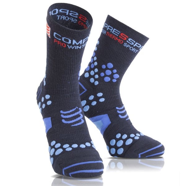 Compressport Pró Racing Scoks V2.1 Winter Run - Cor Azul