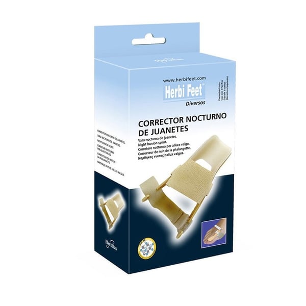 Corretor noturno de juanetes com gel Herbifeet