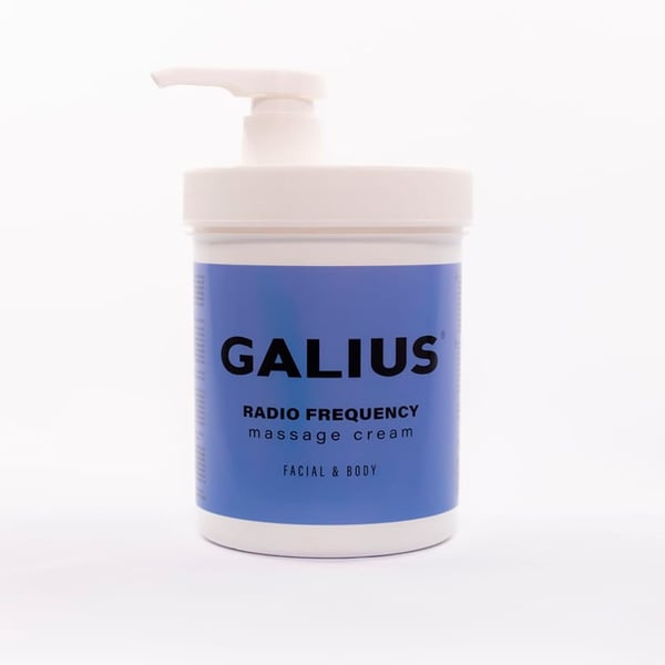 Creme de radiofrequência Galius 1000 ml: Hidratante e condutora para fisioterapia e estética facial e corporal