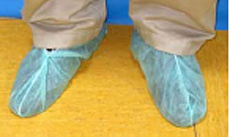 Cubrezapatos de Papel de Cor Verde (pacote de 100 unidades)