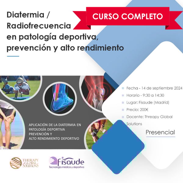 DIATERMIA RADIOFREQUÊNCIA EM PATOLOGIA DESPORTIVA, PREVENÇÃO E ALTO RENDIMENTO - PRESENCIAL - 14-9-2024