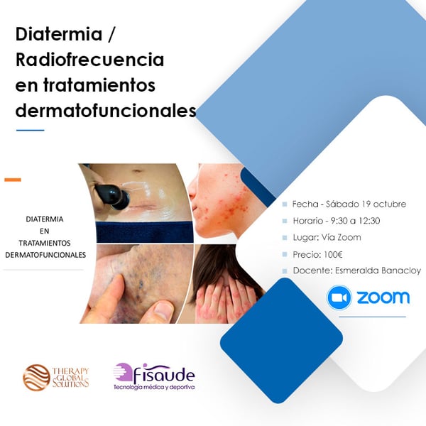 DIATERMIA RADIOFREQUÊNCIA NOS TRATAMENTOS DERMATOFUNCIONALES - VIA ZOOM - 19-10-2024