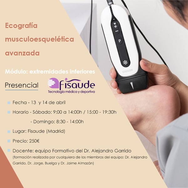 ECOGRAFIA MUSCULOESQUELÉTICA AVANÇADA: MÓDULO EXTREMIDADES INFERIORES - PRESENCIAL 13 E 14 ABRIL 2024