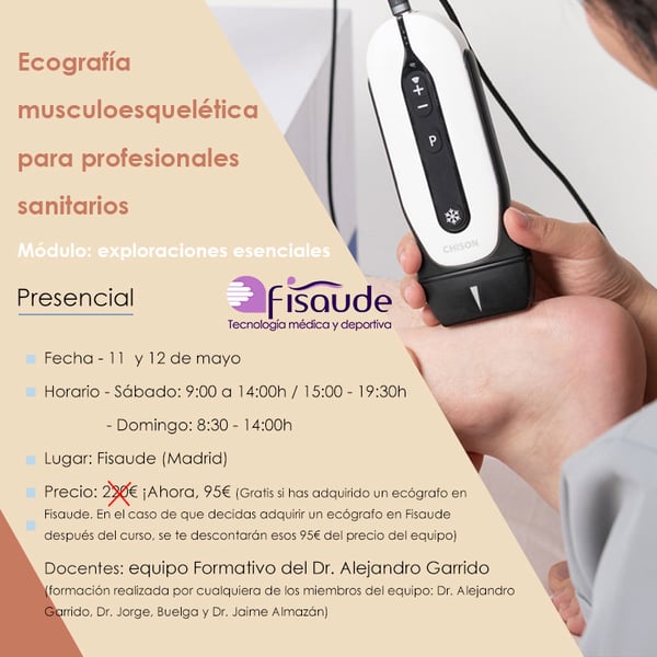 ECOGRAFIA MUSCULOESQUELÉTICA PARA PROFISSIONAIS SANITÁRIOS: EXPLORAÇÕES ESSENCIAIS - PRESENCIAL - 11 E 12 MAIO 2024