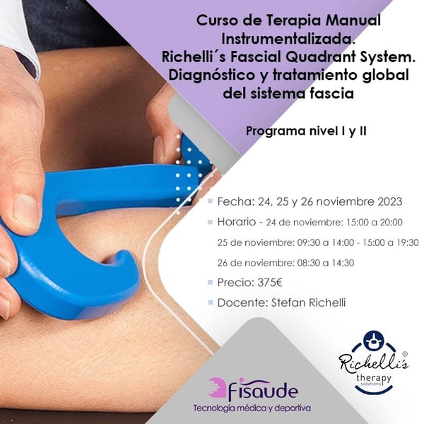 CURSO DE TERAPIA MANUAL INSTRUMENTALIZADA + RICHELLI’S FASCIAL QUADRANT SYSTEM -24-11-2023
