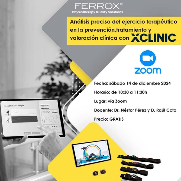 Análise precisa do exercício terapêutico na prevenção, tratamento e valoração clínica com XCLINIC - ZOOM - 14-12-2024