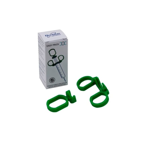 EasyPrick: dispositivo médico para injetar (para jeringas de 2 e 5ml)